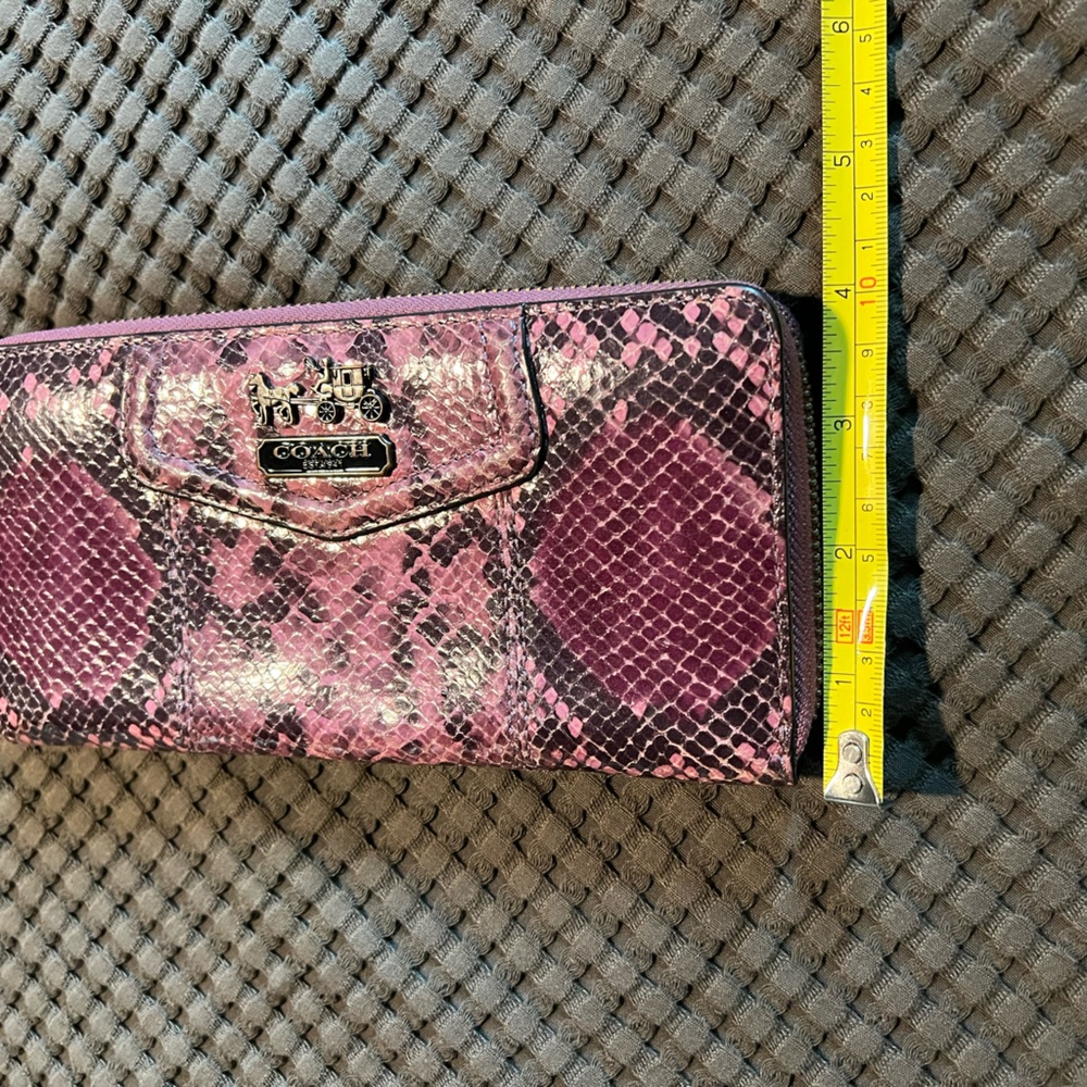 Coach Madison Pink Python Wallet - image 5
